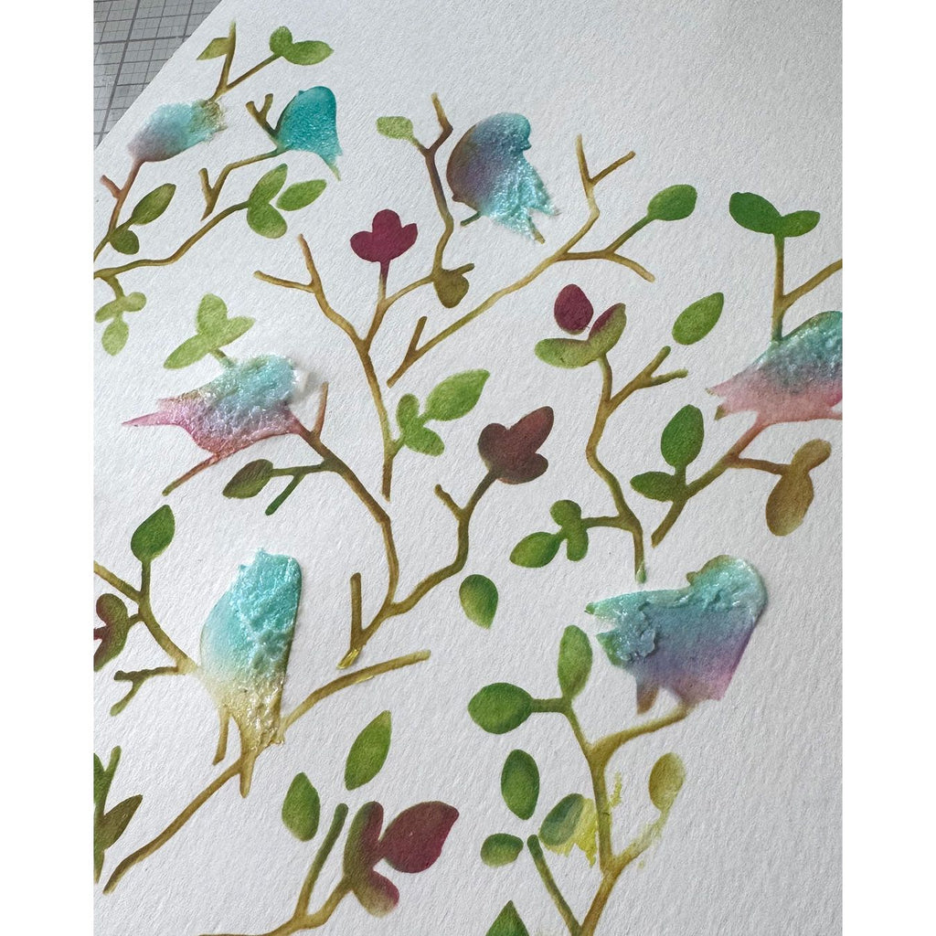 Polkadoodles Stencil Butter Frosting Ocean Sparkles pd8968 birds