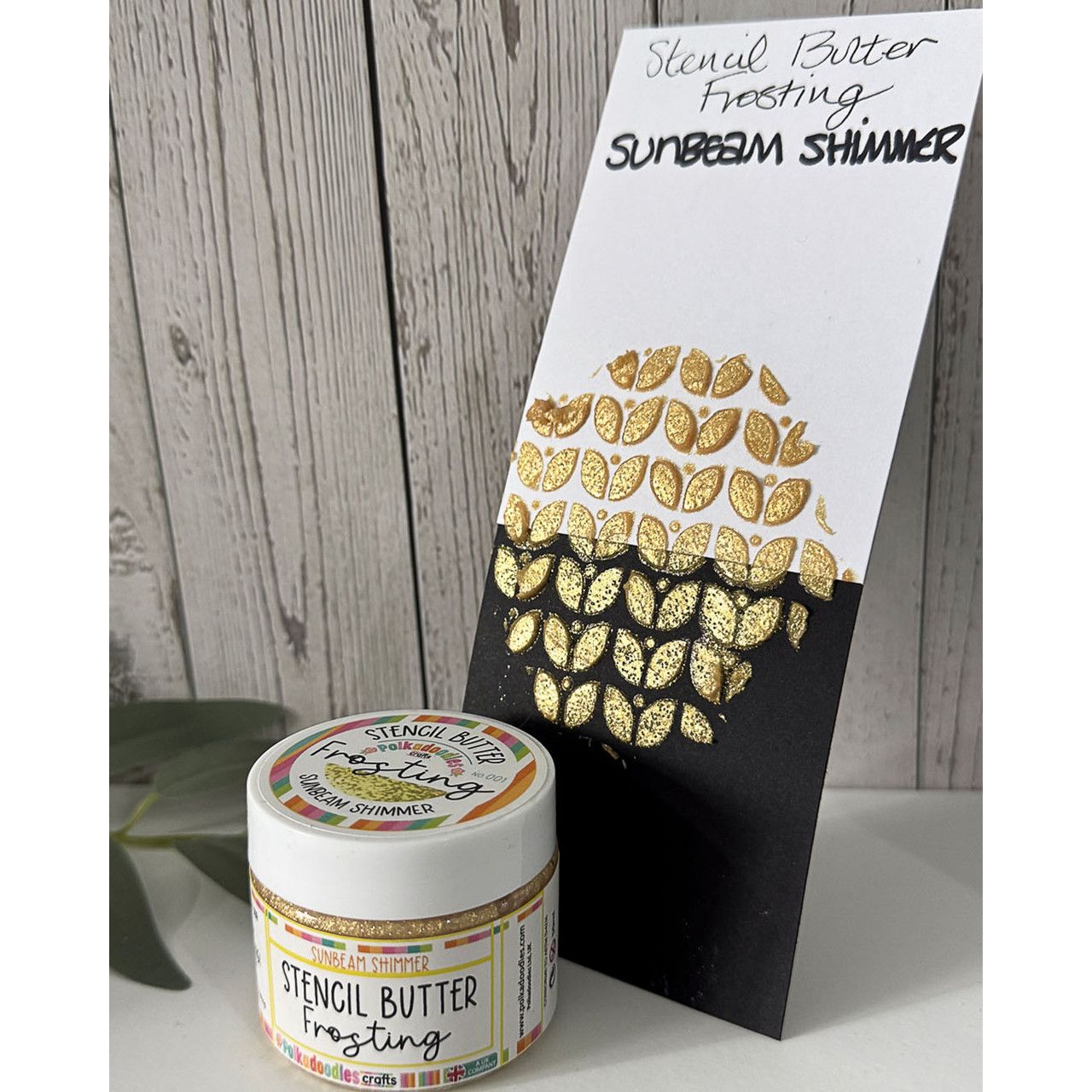 Polkadoodles Stencil Butter Frosting Sunbeam Shimmer pd8963