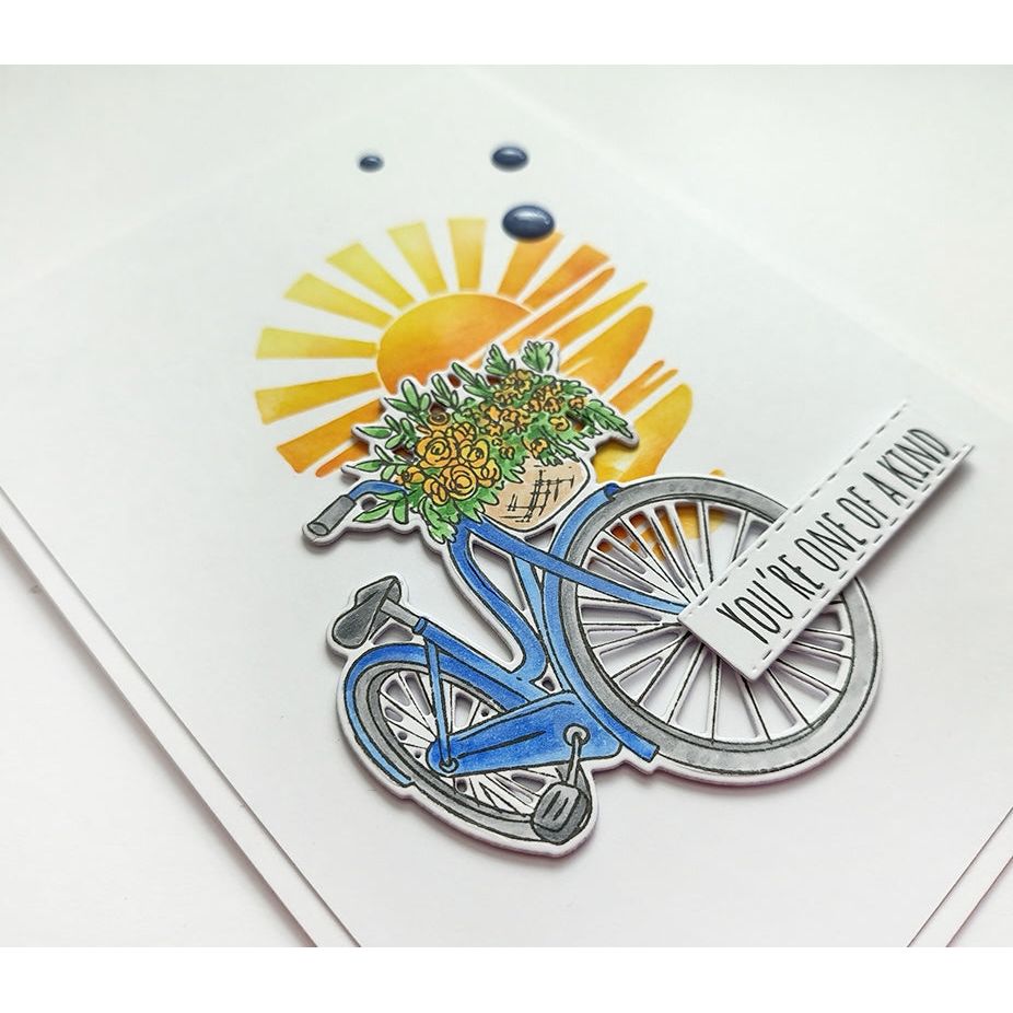 Polkadoodles Sun and Moon 8x8 Stencil pd9005 bike