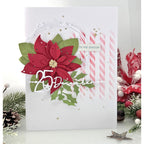 Polkadoodles Sweet Poinsettia Flower Dies pd9184 december 25 holiday card