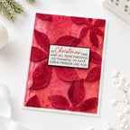 Polkadoodles Sweet Poinsettia Flower Dies pd9184 red flowers christmas card