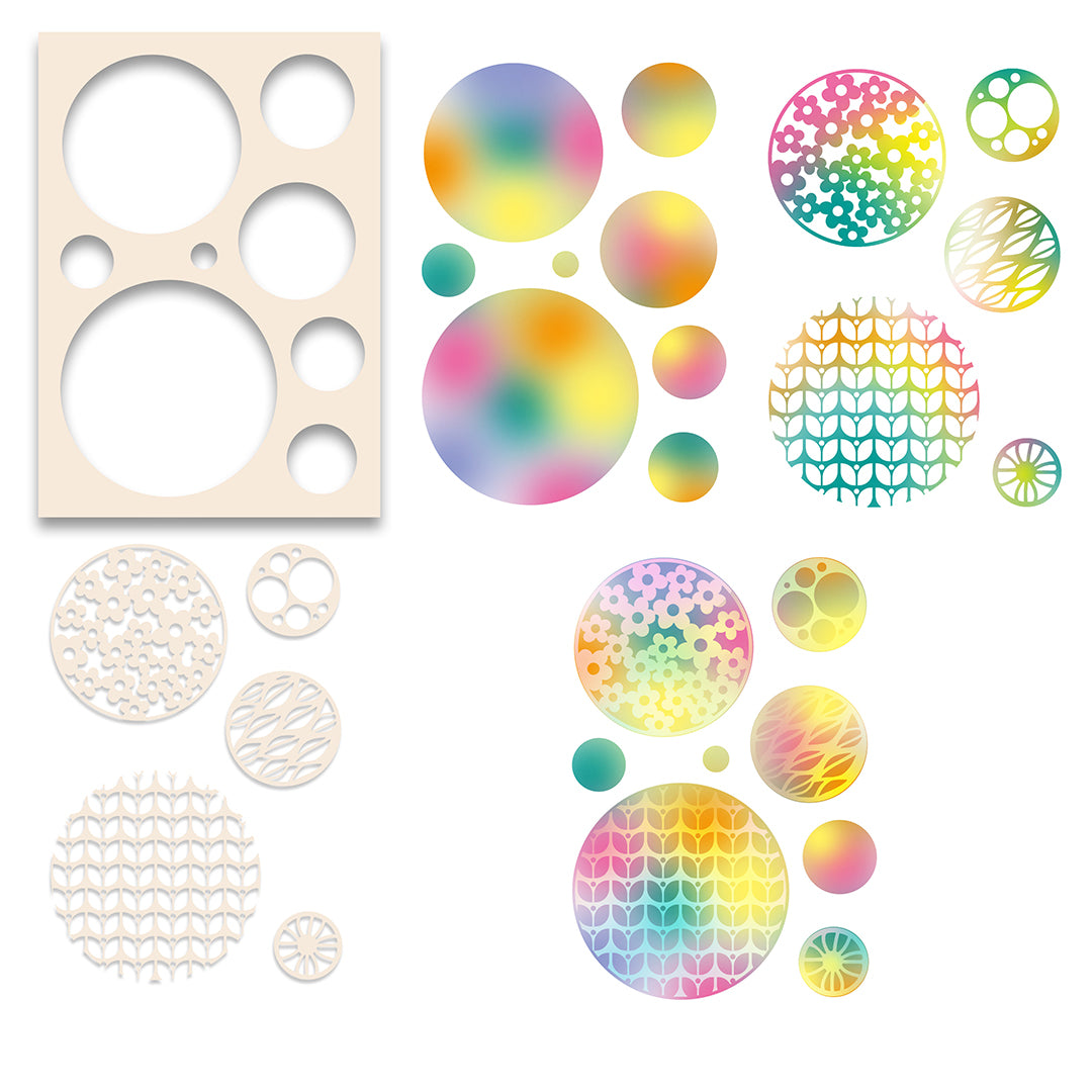 Polkadoodles Switchables Circles Stencil and Masks II pd8909 color