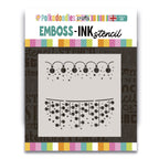Polkadoodles Twinkling Lights 6x6 Emboss-Ink Stencil pd9038