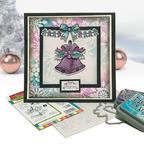 Polkadoodles Vintage Bells Stamp and Die Bundle snowflakes