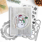 Polkadoodles Vintage Snowman Surprise Clear Stamps pd8788 christmas