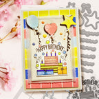 Polkadoodles Wishes and Celebrations Outline Dies pd8827 birthday