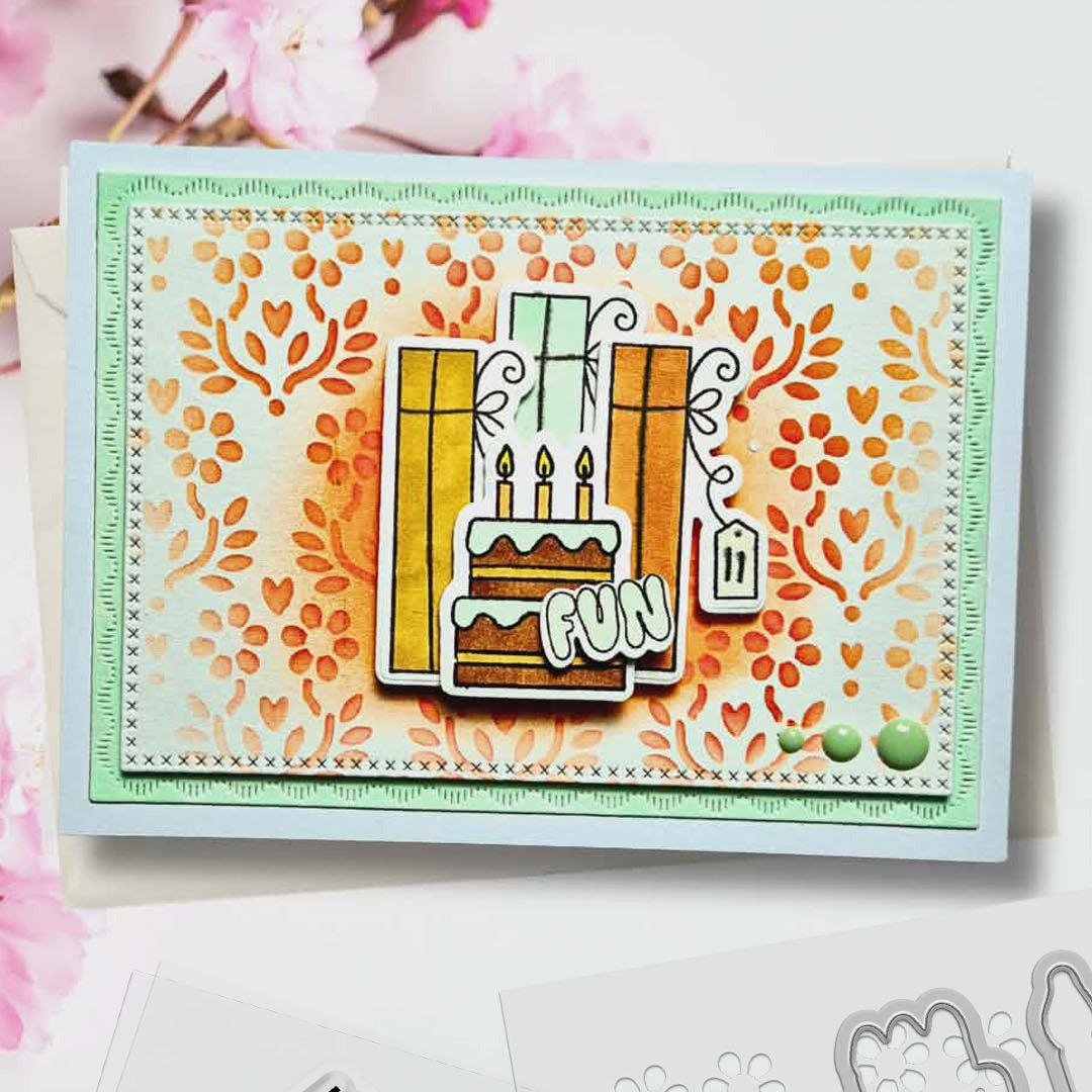 Polkadoodles Wishes and Celebrations Outline Dies pd8827 fun
