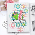 Polkadoodles Wishes and Celebrations Stamp and Die Bundle thank you