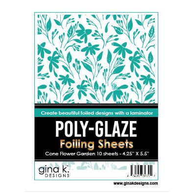 Gina K Designs Cone Flower Garden Poly-Glaze Foiling Sheets