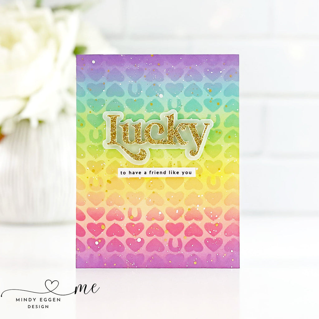 Simon Says Stamp Stencil Pony Love 1010st Splendor Friend Card | color-code:ALT01