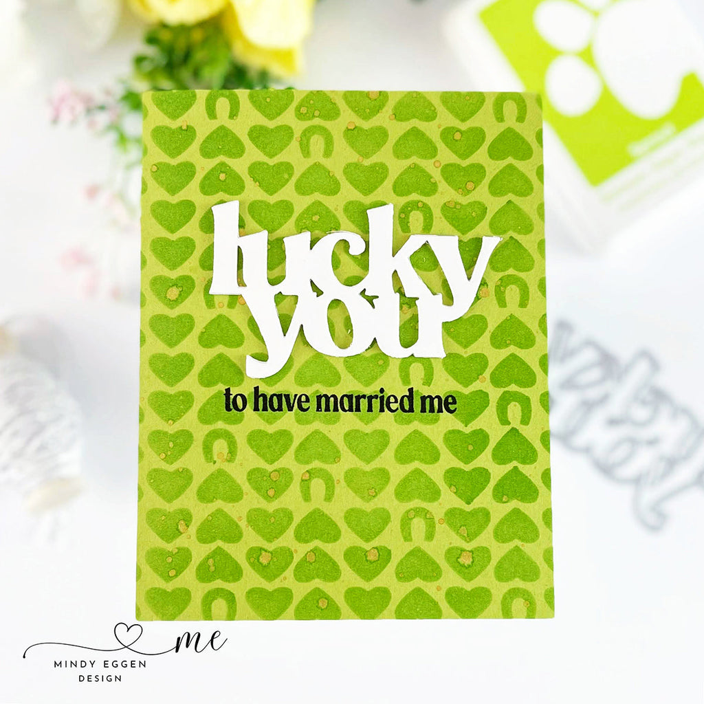 Simon Says Stamp Stencil Pony Love 1010st Splendor Lucky You Card | color-code:ALT04
