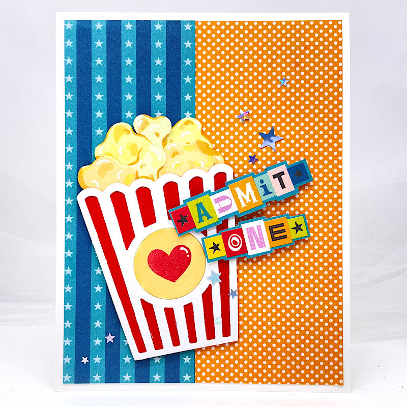 Simon Says Stamp Poppin' Corn Wafer Dies 1454sd Birthday Card | color-code:ALT03