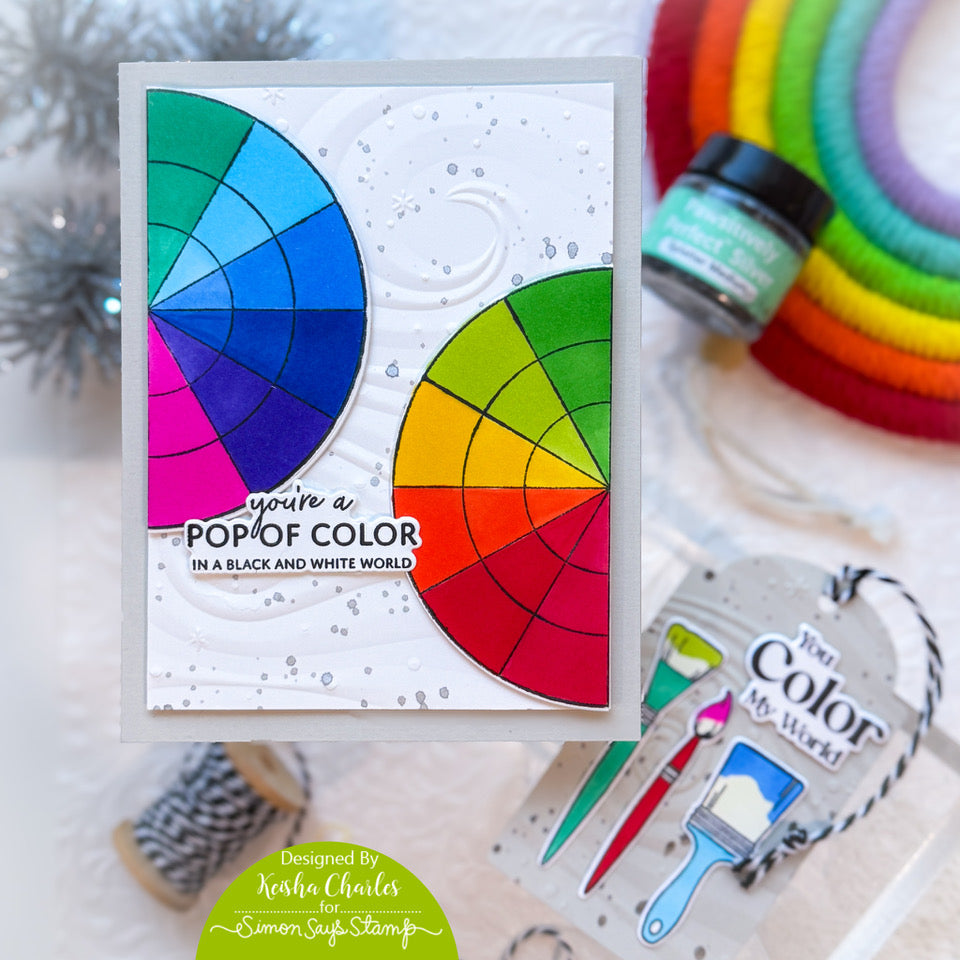 Simon Says Stamp Clear Stamps Pop of Color 3283ssc Heart to Heart Friend Card | color-code:ALT01