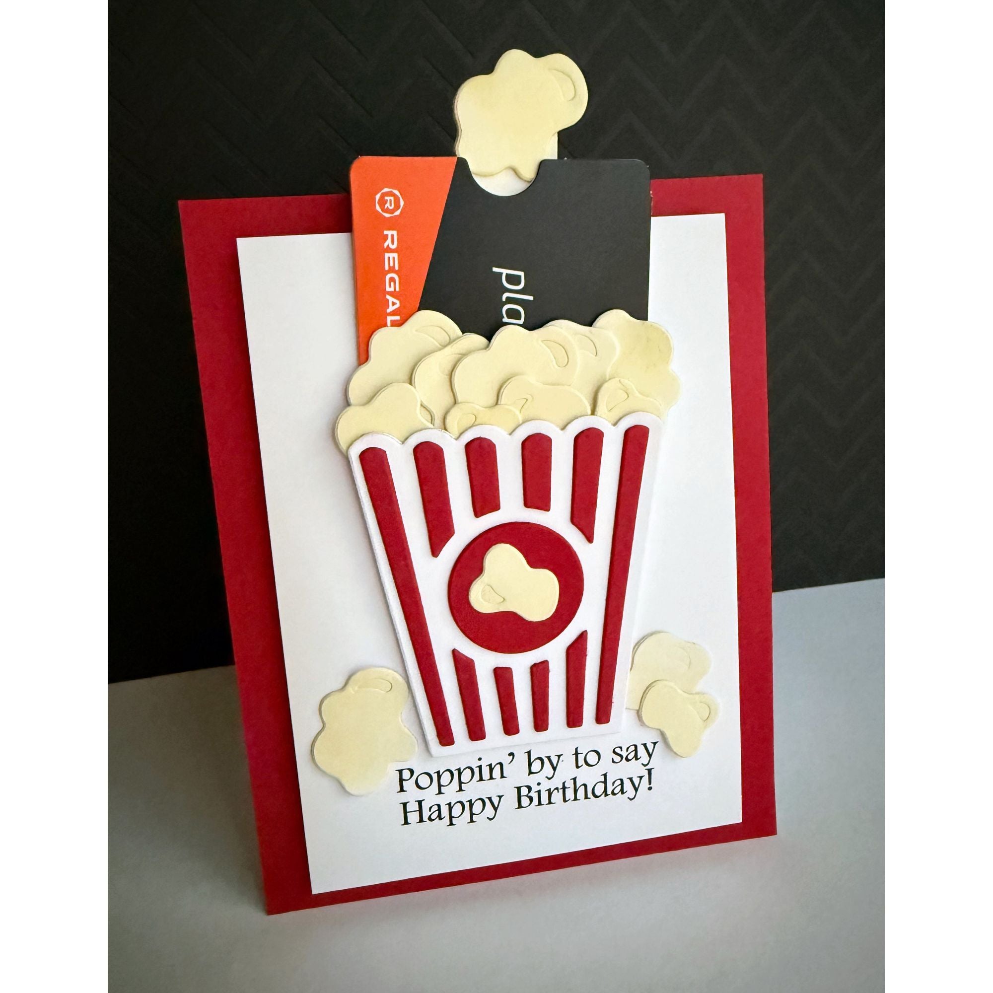 Simon Says Stamp Poppin' Corn Wafer Dies 1454sd Birthday Card