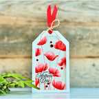 Simon Says Stamp Embossing Folder and Cutting Dies Poppy Bundle sfd399 Be Bold Mother's Day Tag