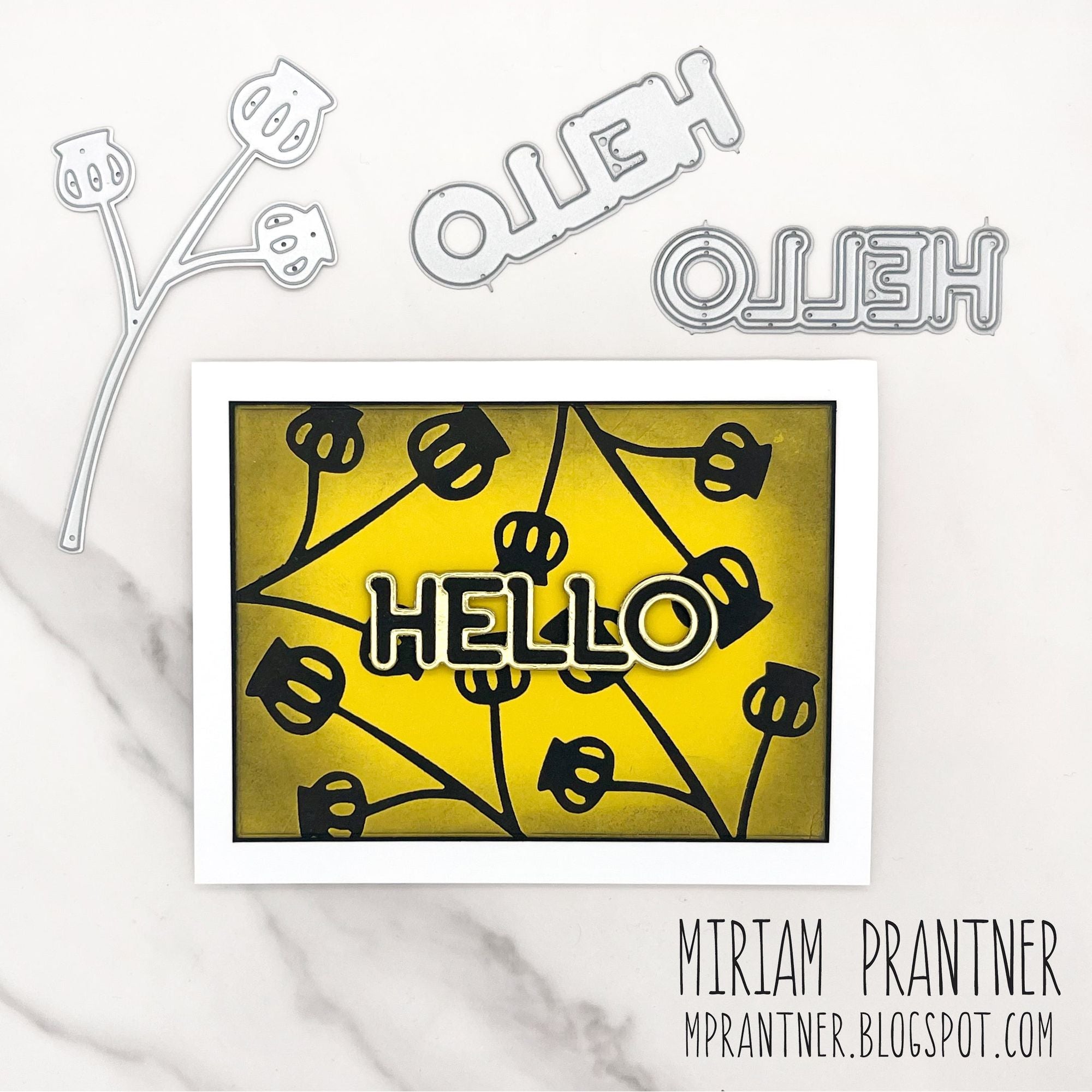 Simon Says Stamp Poppy Pods Wafer Dies 1314md Moments in Time Hello Card | color-code:ALT01