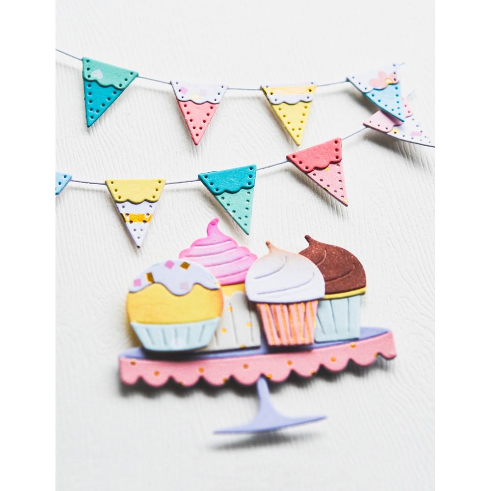 Poppy Stamps Birthday Fun 6x6 Paper Pack pp2100 cupcake