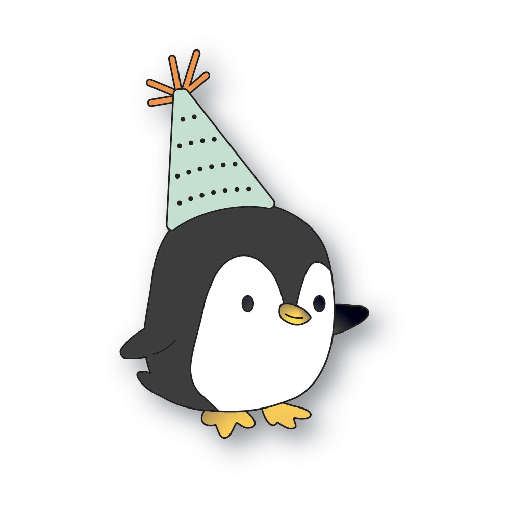 Poppy Stamps Birthday Penguin Dies 2701