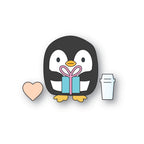 Poppy Stamps Coffee Penguin Dies 2801