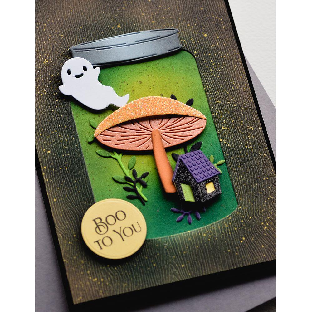 Poppy Stamps Cottage Terrarium Dies 2648 ghost