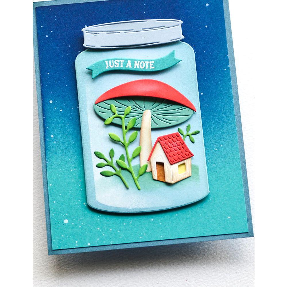 Poppy Stamps Cottage Terrarium Dies 2648 mushroom