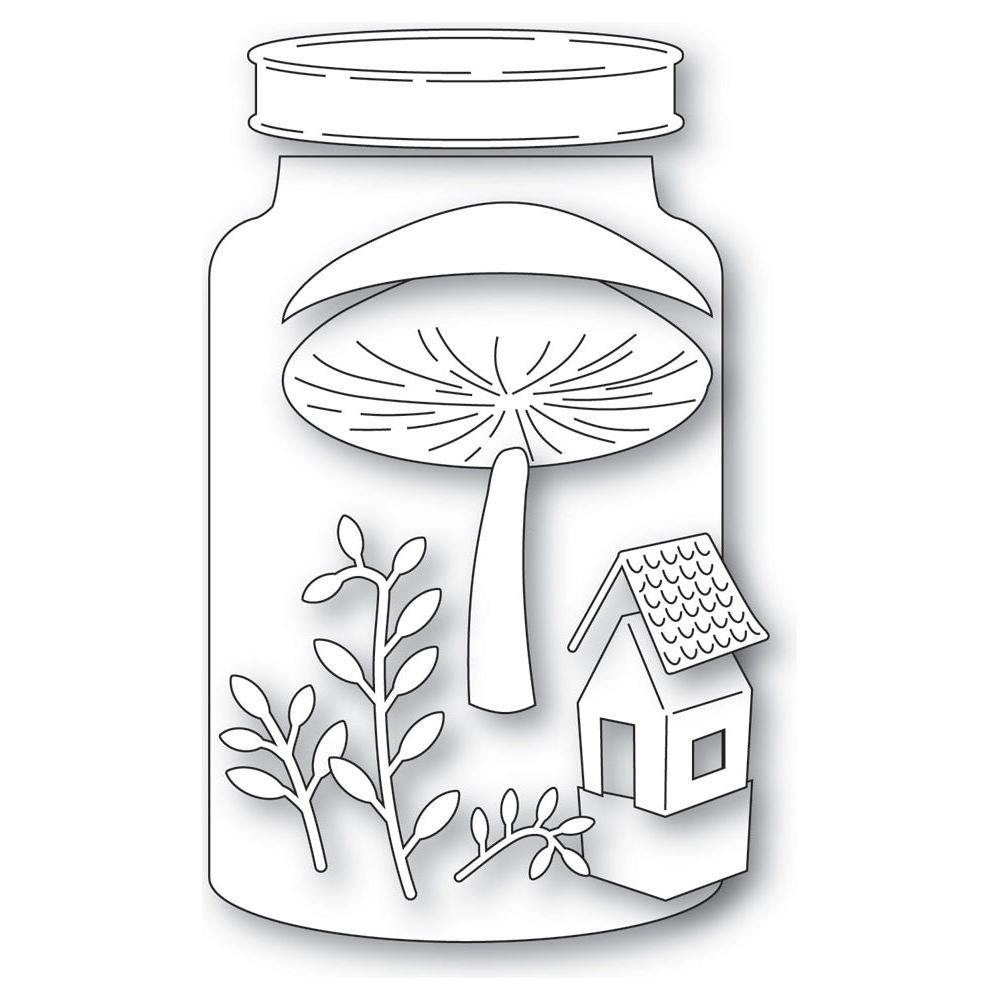 Poppy Stamps Cottage Terrarium Dies 2648 pieces