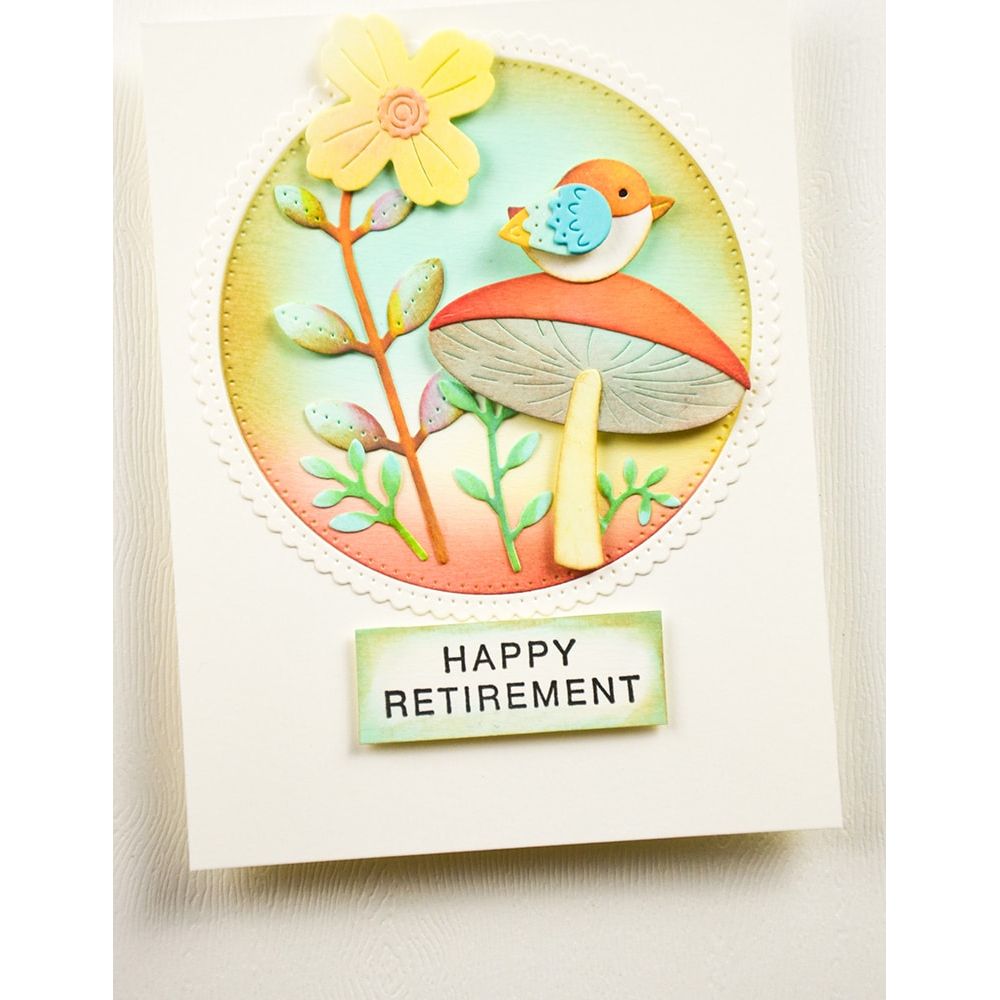 Poppy Stamps Cottage Terrarium Dies 2648 retirement