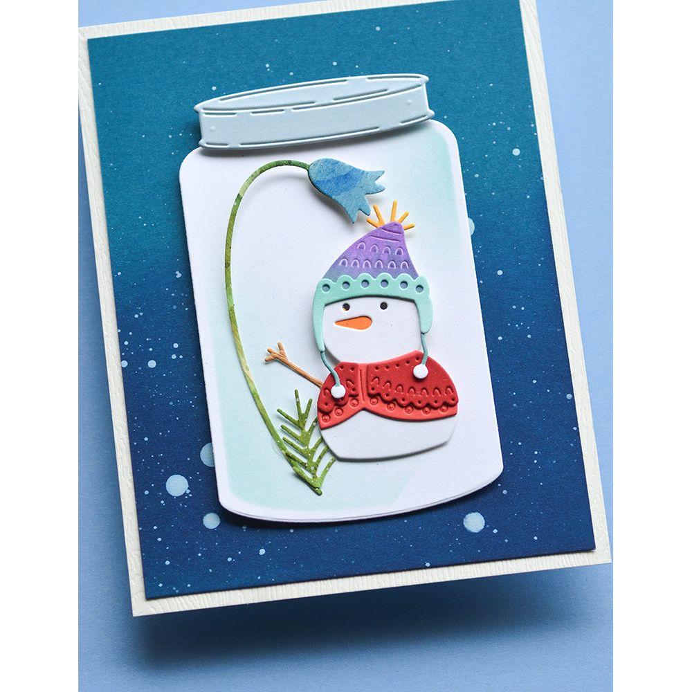 Poppy Stamps Cottage Terrarium Dies 2648 snowman