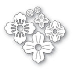 Poppy Stamps Fabulous Florals Dies 2679 line art
