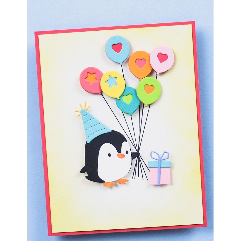 Poppy Stamps Frilly Gifts Dies 2699 balloons