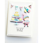 Poppy Stamps Frosted Cake Duo Dies 2673 elf