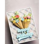 Poppy Stamps Handpicked Bouquet Dies 2680 happy birthday