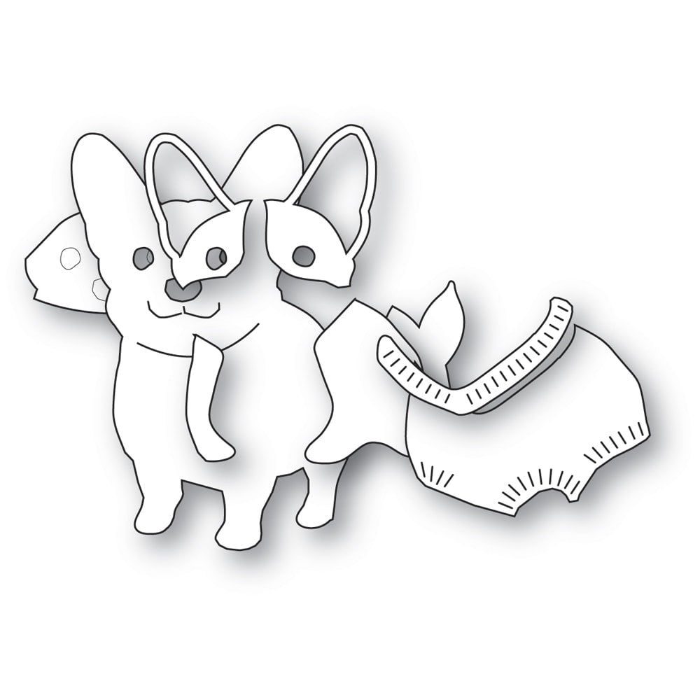 Poppy Stamps Happy Corgi Dies 2756 layer