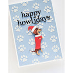 Poppy Stamps Happy Howlidays Die 2666 santa dog