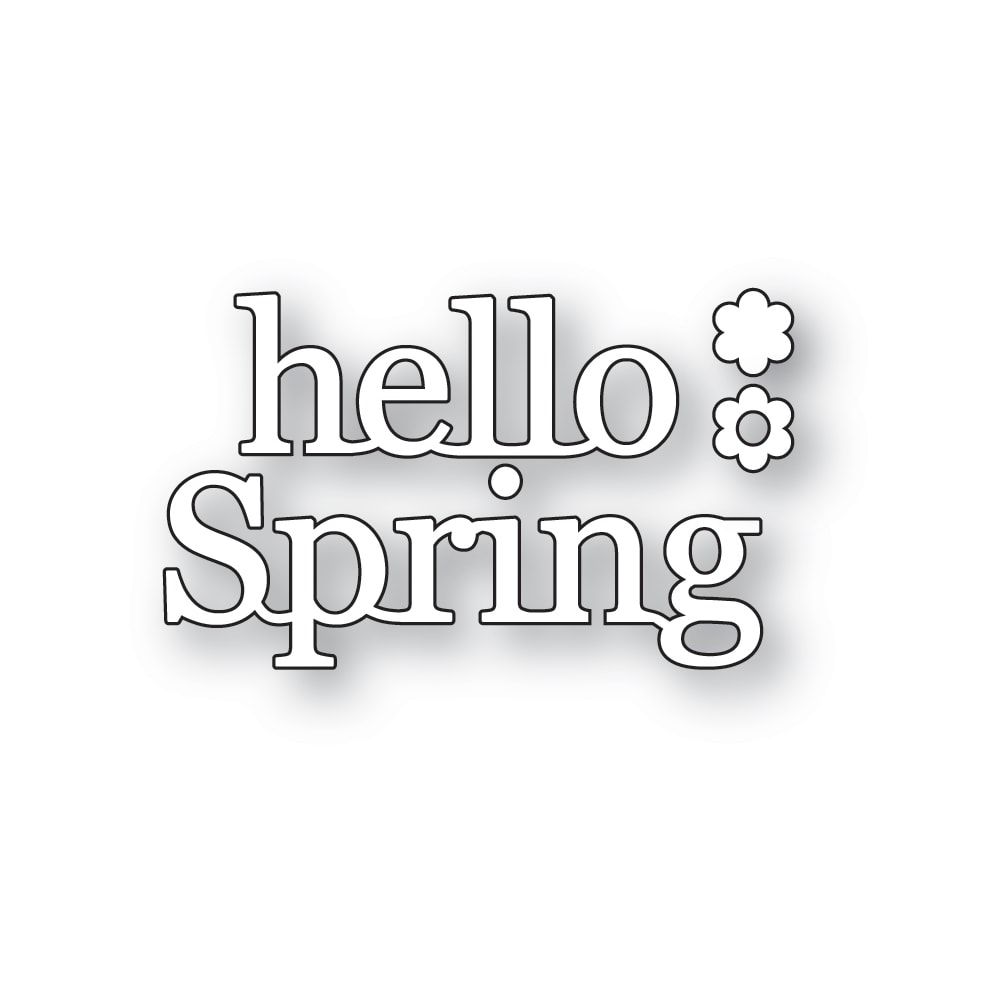 Poppy Stamps Hello Spring Dies 2730 pieces