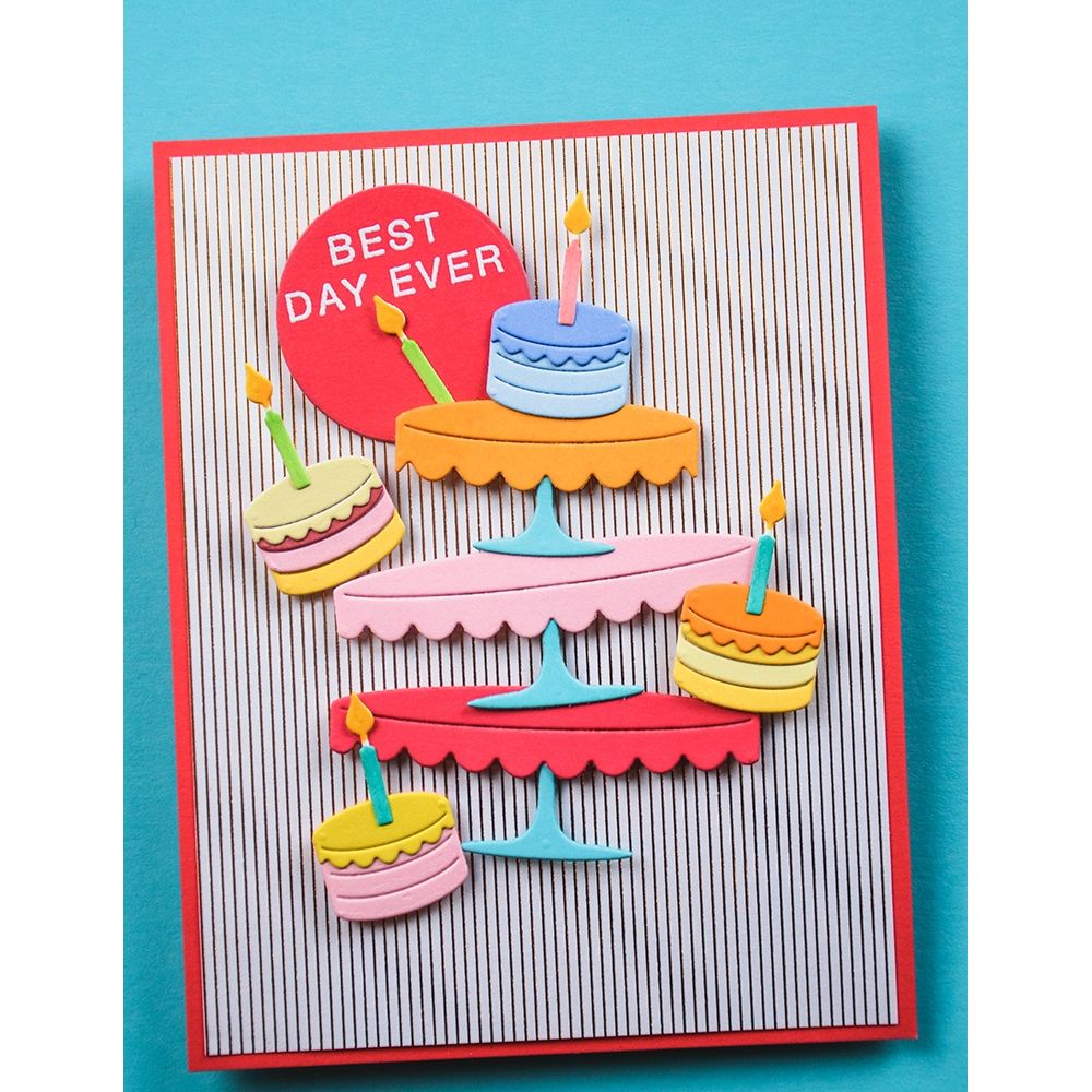 Poppy Stamps Layer Cakes Dies 2696 cakes