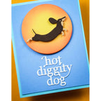Poppy Stamps Leaping Dachshund Dies 2729 moon