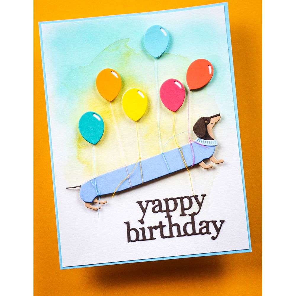 Poppy Stamps Long Dachshund Dies 2722 balloon