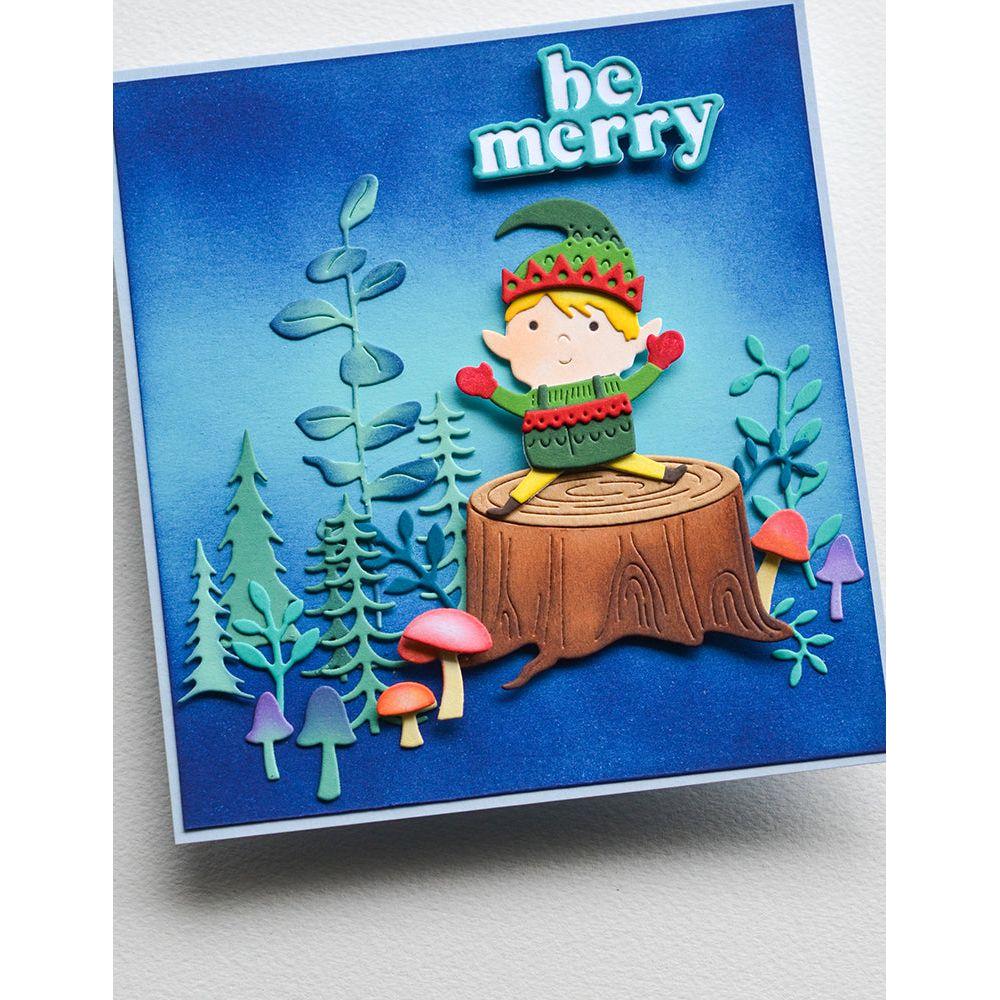 Poppy Stamps Mini Forest Plants Dies 2661 mushrooms