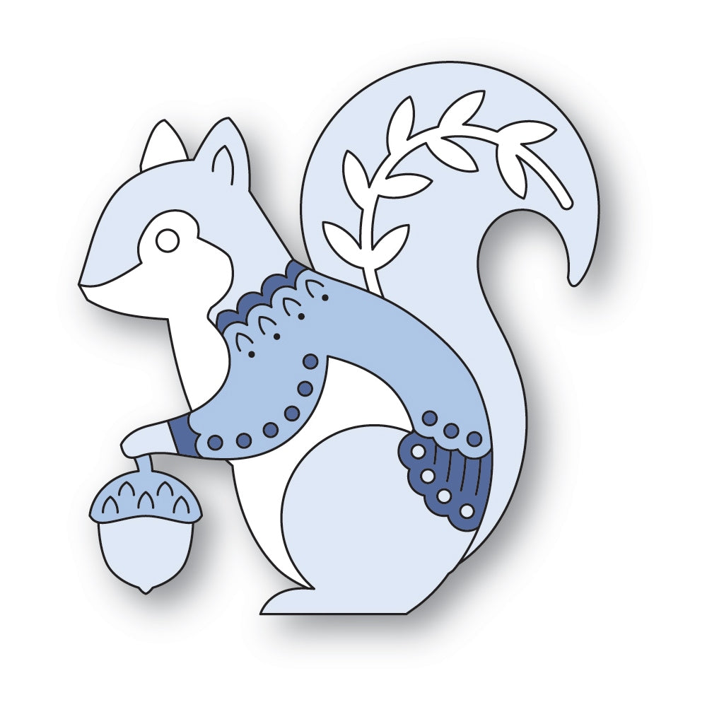 Poppy Stamps Nordic Acorn Squirrel Dies 2795