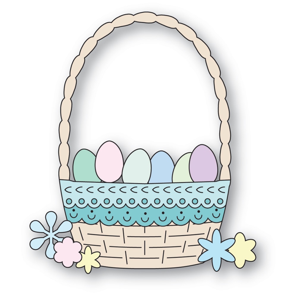 Poppy Stamps Nordic Basket Dies 2718