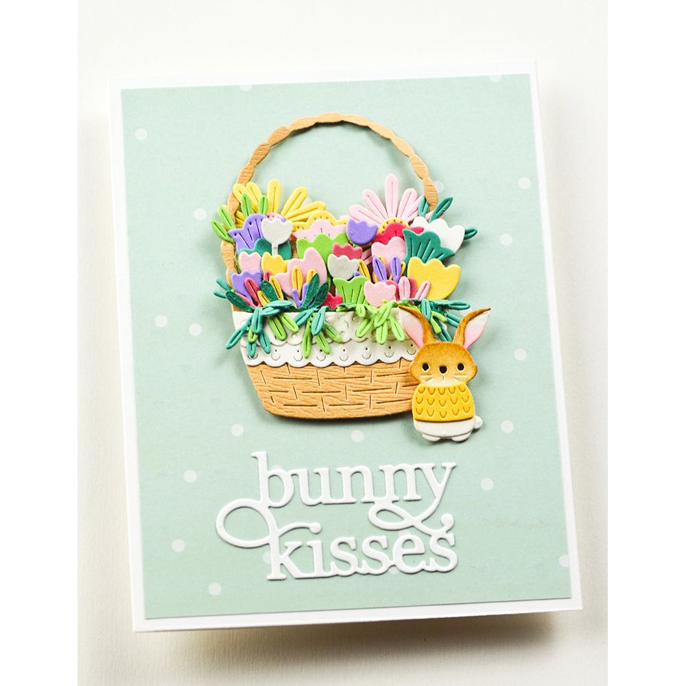 Poppy Stamps Nordic Basket Dies 2718 bunny