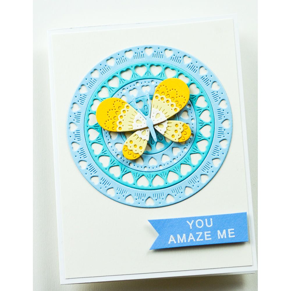 Poppy Stamps Nordic Belle Butterfly Dies 2709 amaze