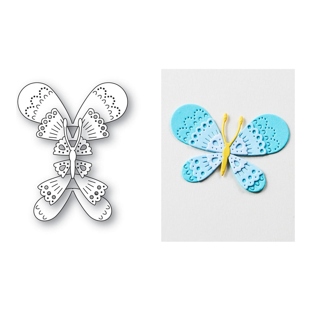 Poppy Stamps Nordic Belle Butterfly Dies 2709 pieces