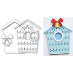 Poppy Stamps Nordic Birdhouse Dies 2802 contents inside package