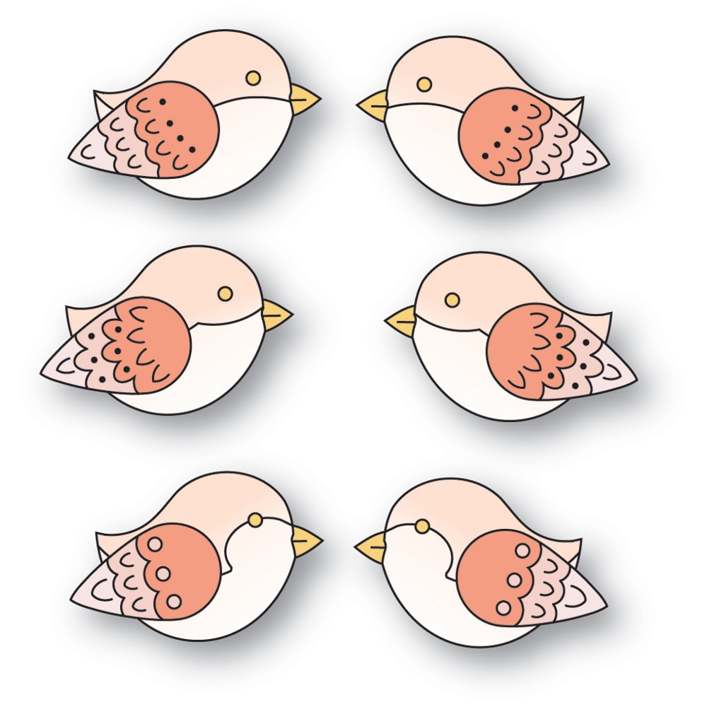 Poppy Stamps Nordic Birds of a Feather Dies 2712