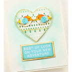 Poppy Stamps Nordic Birds of a Feather Dies 2712 best of luck