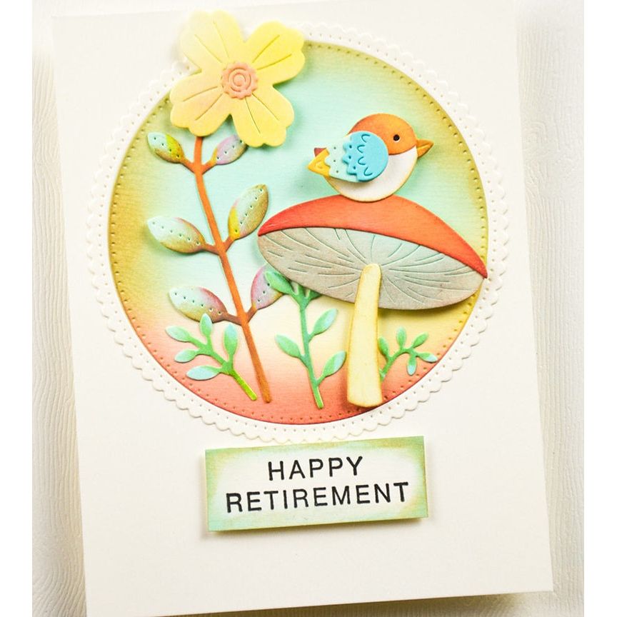 Poppy Stamps Nordic Birds of a Feather Dies 2712 retirement