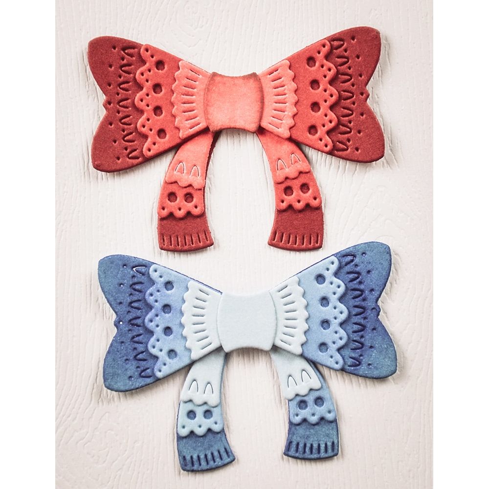 Poppy Stamps Nordic Bow Dies 2752 two