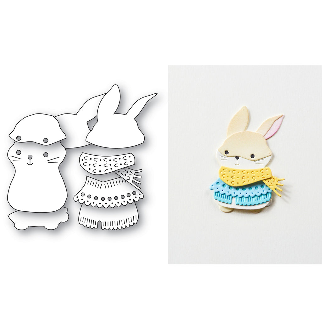 Poppy Stamps Nordic Bundled Bunny Dies 2708 pieces